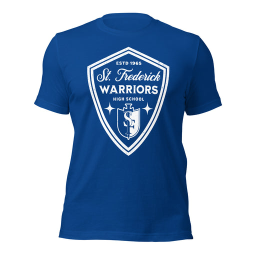 St. Frederick High School Warriors Royal Blue Premium Unisex T-shirt 225