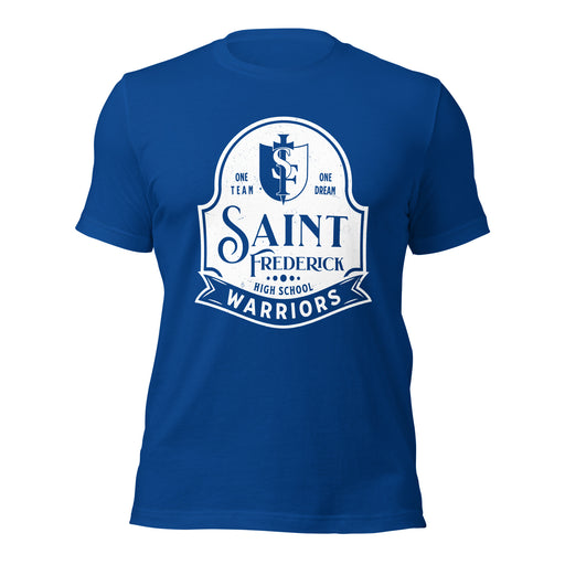 St. Frederick High School Warriors Royal Blue Premium Unisex T-shirt 219