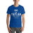 Man wearing Taylor High School Mustangs Royal Blue Premium Unisex T-shirt 217