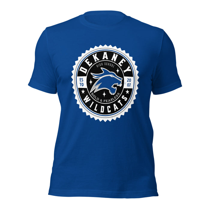 Dekaney High School Wildcats Royal Blue Premium Unisex T-shirt 203