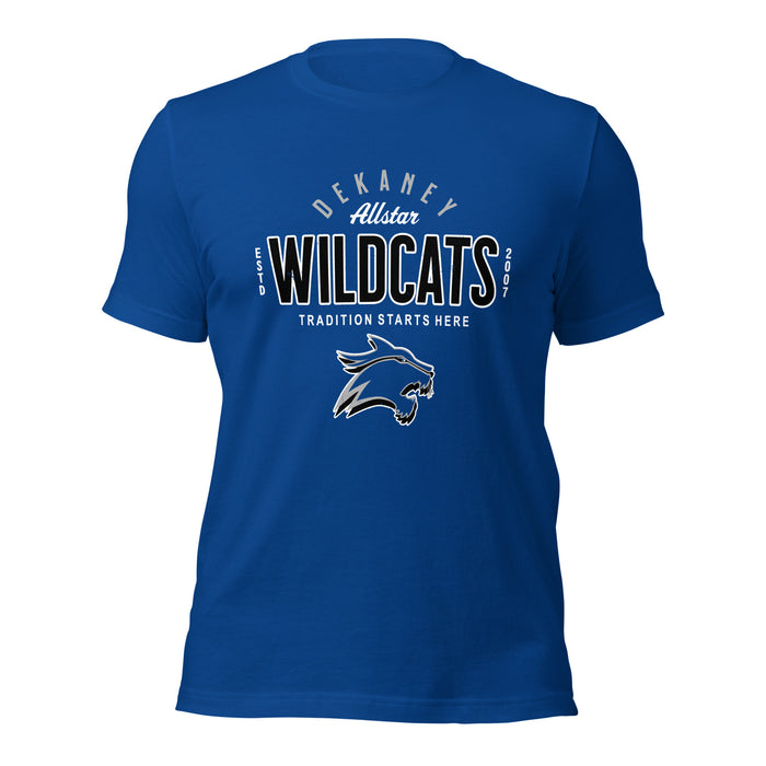 Dekaney High School Wildcats Royal Blue Premium Unisex T-shirt 040