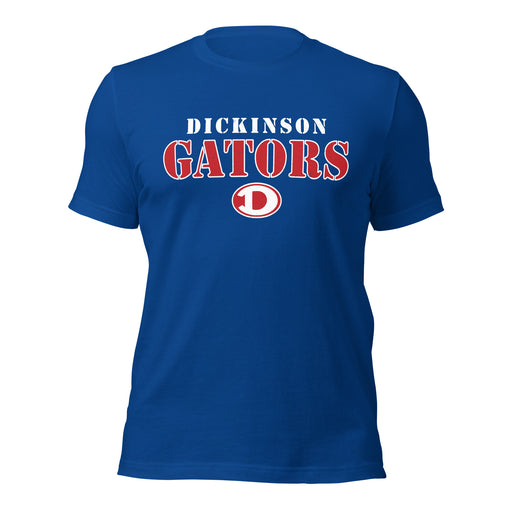 Dickinson High School Gators Royal Blue Premium Unisex t-shirt 017