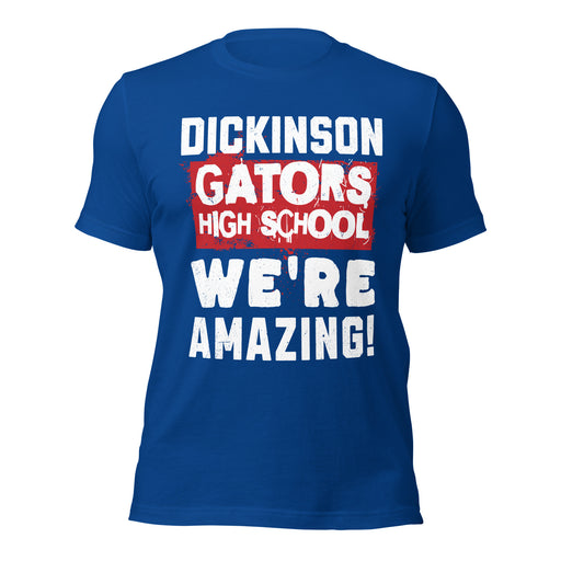 Dickinson High School Gators Royal Blue Premium Unisex t-shirt 231