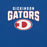 Close-up view of Dickinson High School Gators Royal Blue Premium Unisex t-shirt 234
