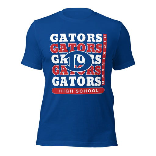 Dickinson High School Gators Royal Blue Premium Unisex t-shirt 235