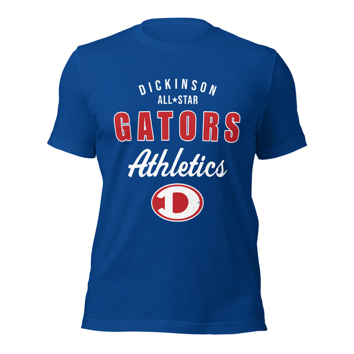 Dickinson High School Gators Royal Blue Premium Unisex t-shirt 034