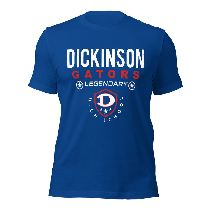 Dickinson High School Gators Royal Blue Premium Unisex t-shirt 003
