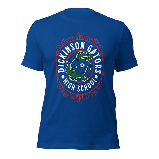 Dickinson High School Gators Royal Blue Premium Unisex t-shirt 227