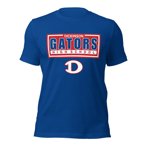 Dickinson High School Gators Royal Blue Premium Unisex t-shirt 049