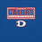 Close-up view of Dickinson High School Gators Royal Blue Premium Unisex t-shirt 049
