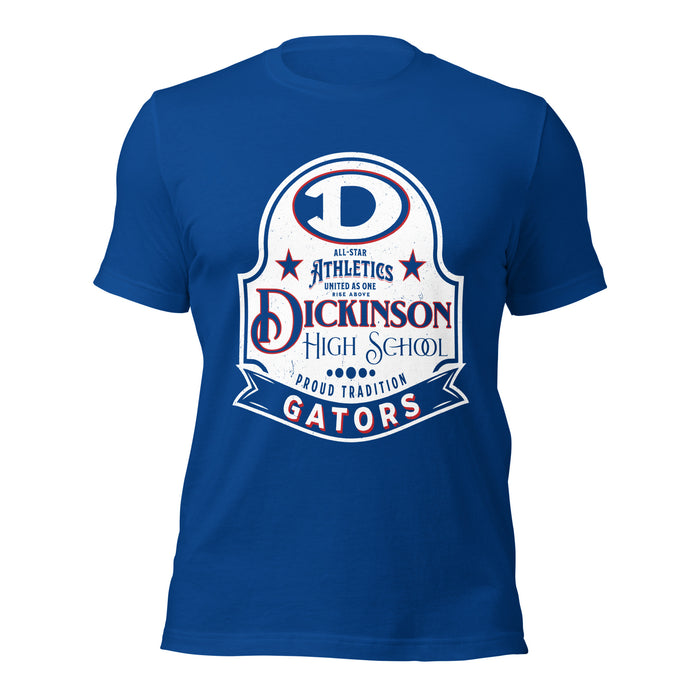 Dickinson High School Gators Royal Blue Premium Unisex t-shirt 219