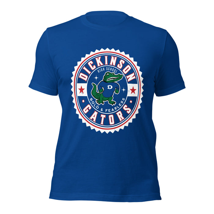 Dickinson High School Gators Royal Blue Premium Unisex t-shirt 203