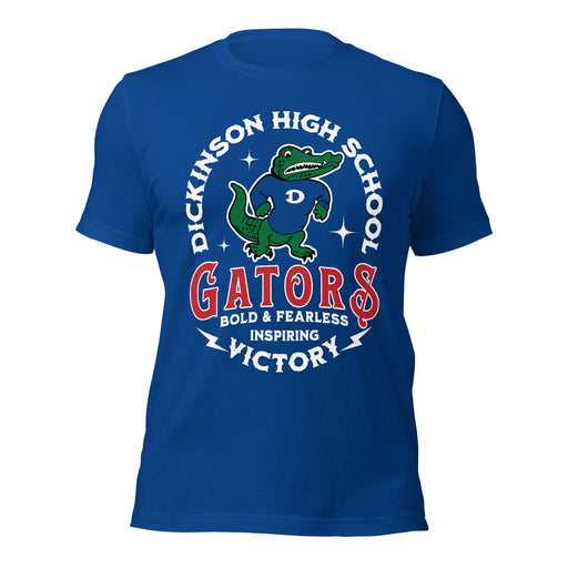 Dickinson High School Gators Royal Blue Premium Unisex t-shirt 206