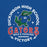 Close-up view of Dickinson High School Gators Royal Blue Premium Unisex t-shirt 206