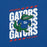 Close-up view of Dickinson High School Gators Royal Blue Premium Unisex t-shirt 223
