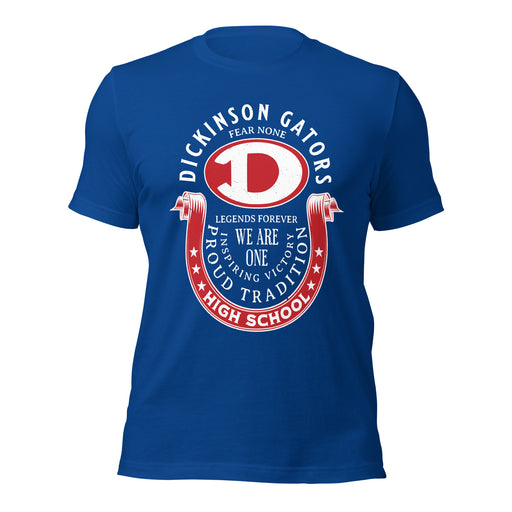 Dickinson High School Gators Royal Blue Premium Unisex t-shirt 229
