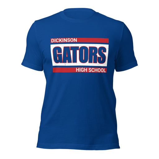 Dickinson High School Gators Royal Blue Premium Unisex t-shirt 098