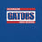 Close-up view of Dickinson High School Gators Royal Blue Premium Unisex t-shirt 098