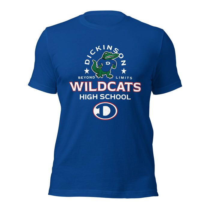 Dickinson High School Gators Royal Blue Premium Unisex t-shirt 222