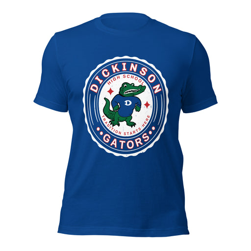 Dickinson High School Gators Royal Blue Premium Unisex t-shirt 216
