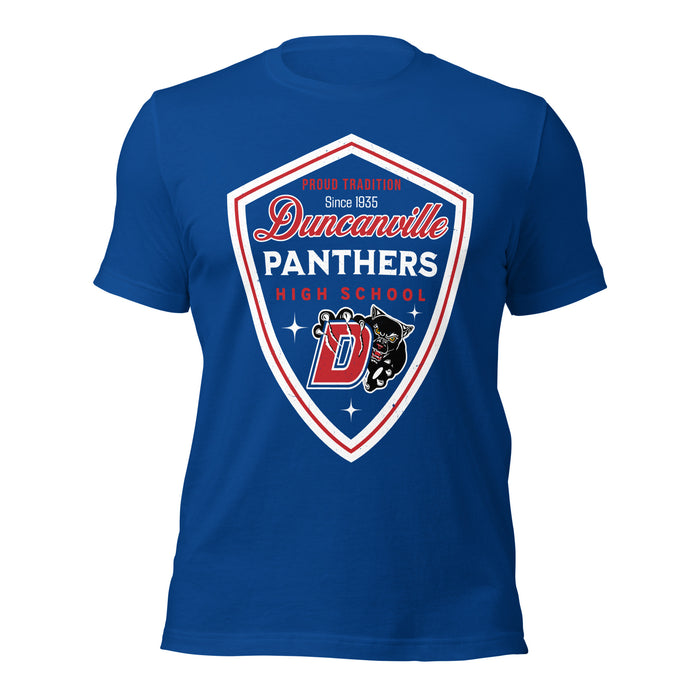Duncanville High School Panthers Royal Blue Premium Unisex T-shirt 225