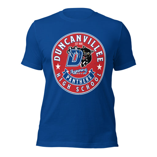 Duncanville High School Panthers Royal Blue Premium Unisex T-shirt 215