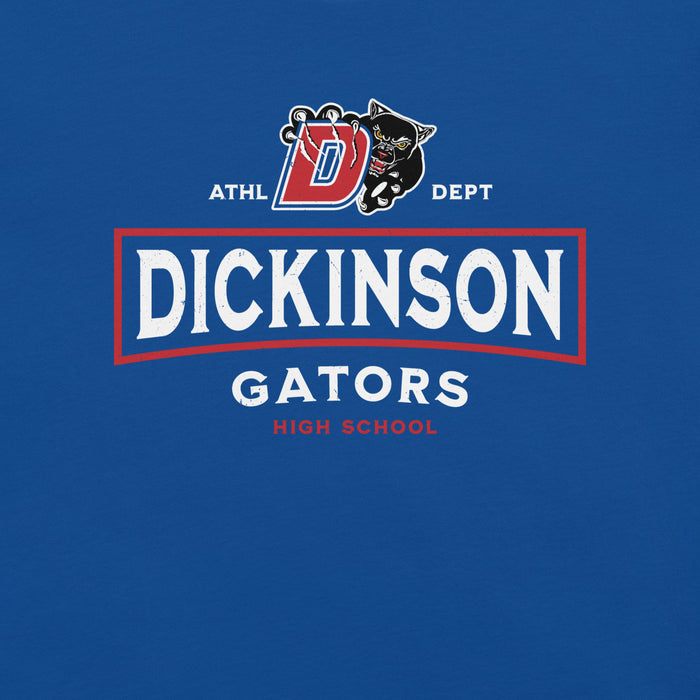 Close-up view of Duncanville High School Panthers Royal Blue Premium Unisex T-shirt 202