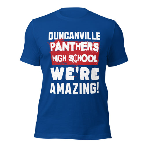 Duncanville High School Panthers Royal Blue Premium Unisex T-shirt 231