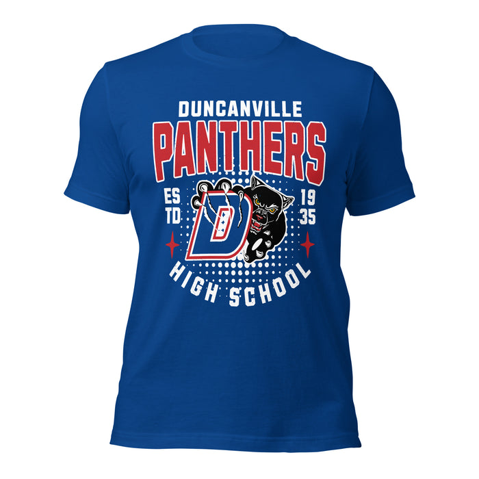 Duncanville High School Panthers Royal Blue Premium Unisex T-shirt 204