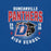 Close-up view of Duncanville High School Panthers Royal Blue Premium Unisex T-shirt 204