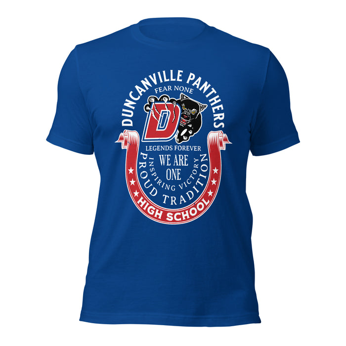 Duncanville High School Panthers Royal Blue Premium Unisex T-shirt 229