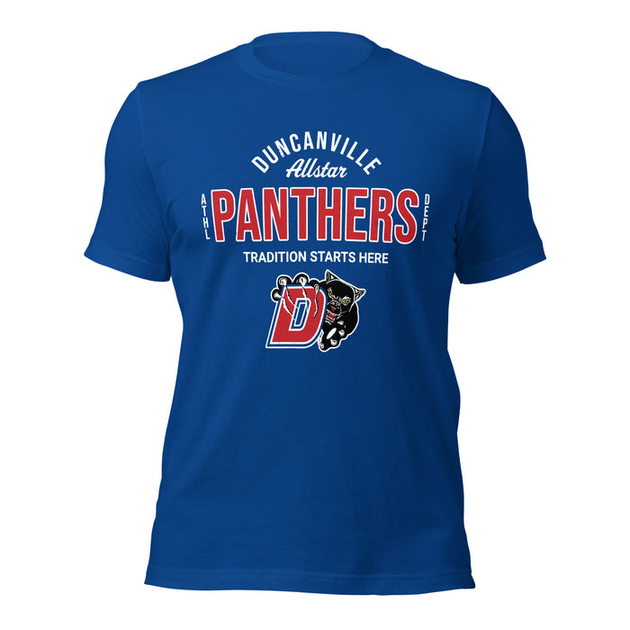 Duncanville High School Panthers Royal Blue Premium Unisex T-shirt 040