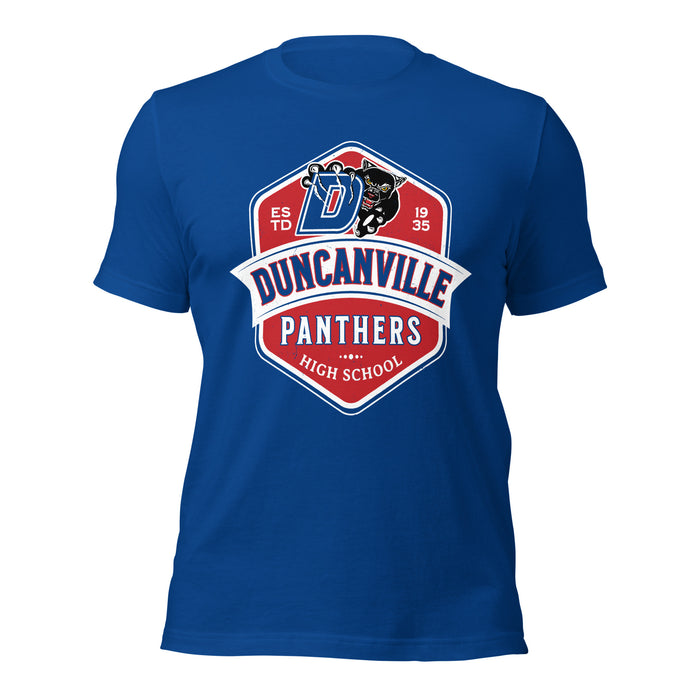 Duncanville High School Panthers Royal Blue Premium Unisex T-shirt 209