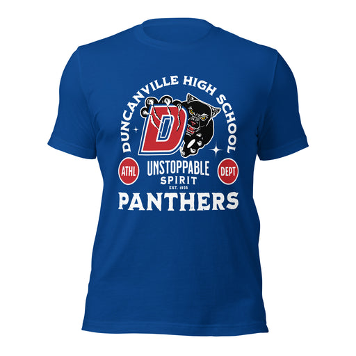 Duncanville High School Panthers Royal Blue Premium Unisex T-shirt 208