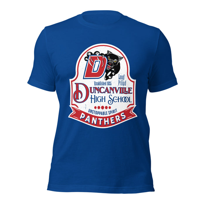 Duncanville High School Panthers Royal Blue Premium Unisex T-shirt 219