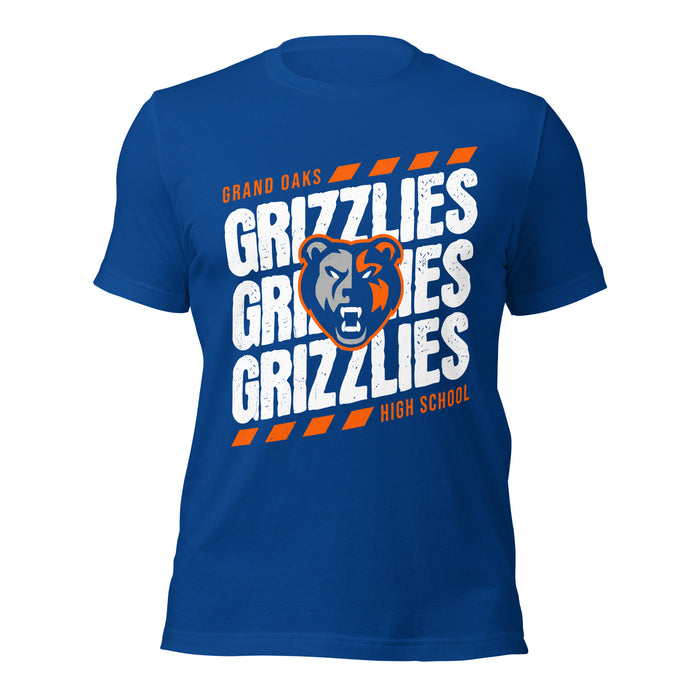 Grand Oaks High School Grizzlies Premium Royal Blue Unisex T-shirt 223