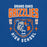 Close-up view of Grand Oaks High School Grizzlies Premium Royal Blue Unisex T-shirt 204