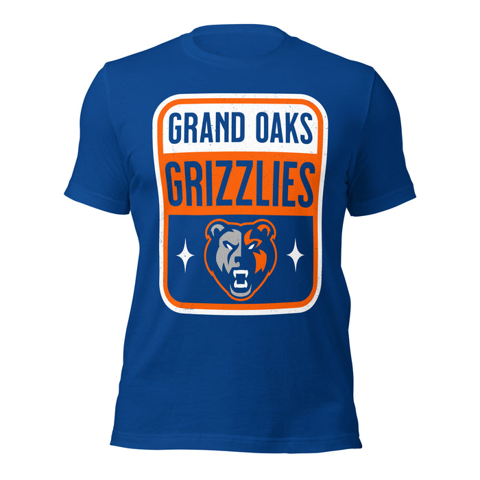 Grand Oaks High School Grizzlies Premium Royal Blue Unisex T-shirt 001