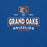 Close-up view of Grand Oaks High School Grizzlies Premium Royal Blue Unisex T-shirt 202