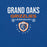 Close-up view of Grand Oaks High School Grizzlies Premium Royal Blue Unisex T-shirt 003