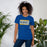 Woman wearing Klein High School Bearkats Royal Blue Premium Unisex T-shirt 098
