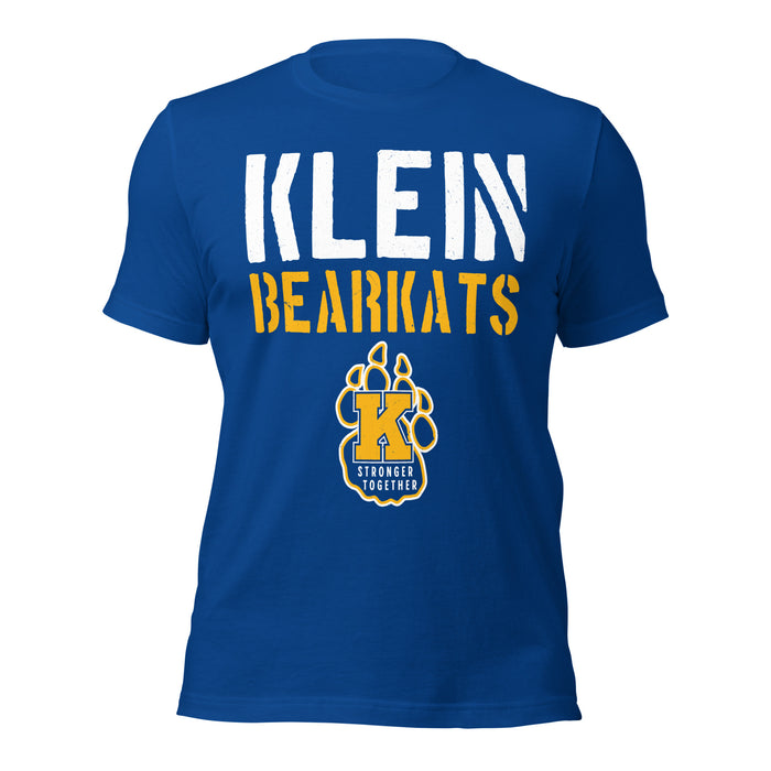 Klein High School Bearkats Royal Blue Premium Unisex T-shirt 017