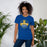 Woman wearing Klein High School Bearkats Royal Blue Premium Unisex T-shirt 209