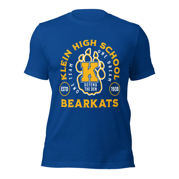 Klein High School Bearkats Royal Blue Premium Unisex T-shirt 208