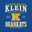 Close-up view of Klein High School Bearkats Royal Blue Premium Unisex T-shirt 230