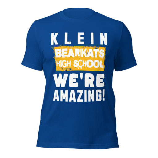 Klein High School Bearkats Royal Blue Premium Unisex T-shirt 231