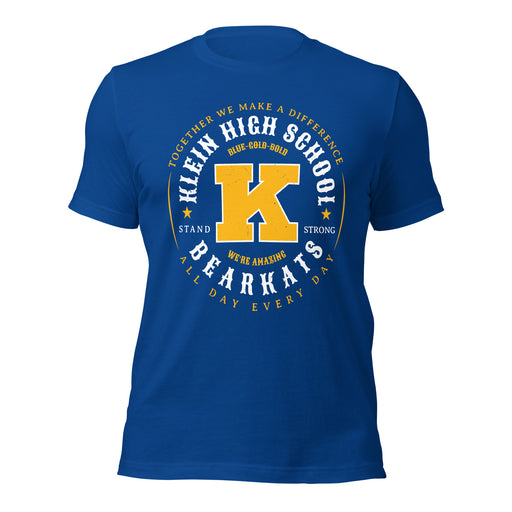 Klein High School Bearkats Royal Blue Premium Unisex T-shirt 214