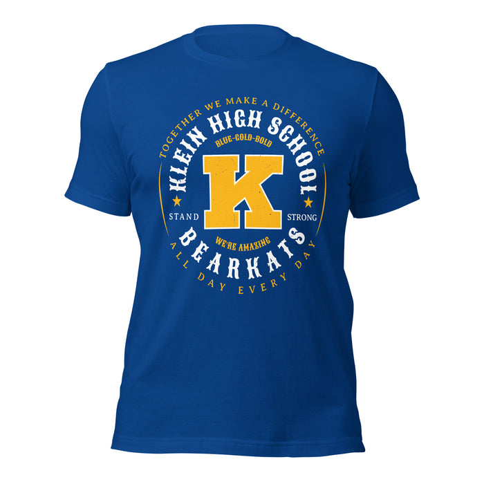 Klein High School Bearkats Royal Blue Premium Unisex T-shirt 214
