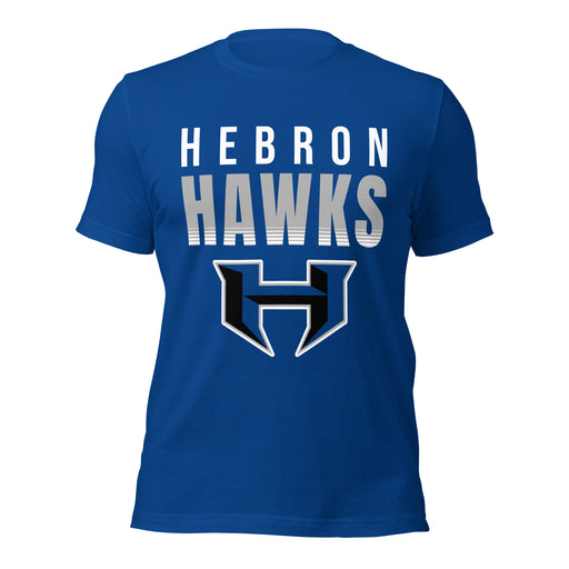 Hebron High School Hawks Royal Blue Premium Unisex T-shirt 024