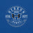 Close-up view of Hebron High School Hawks Royal Blue Premium Unisex T-shirt 201